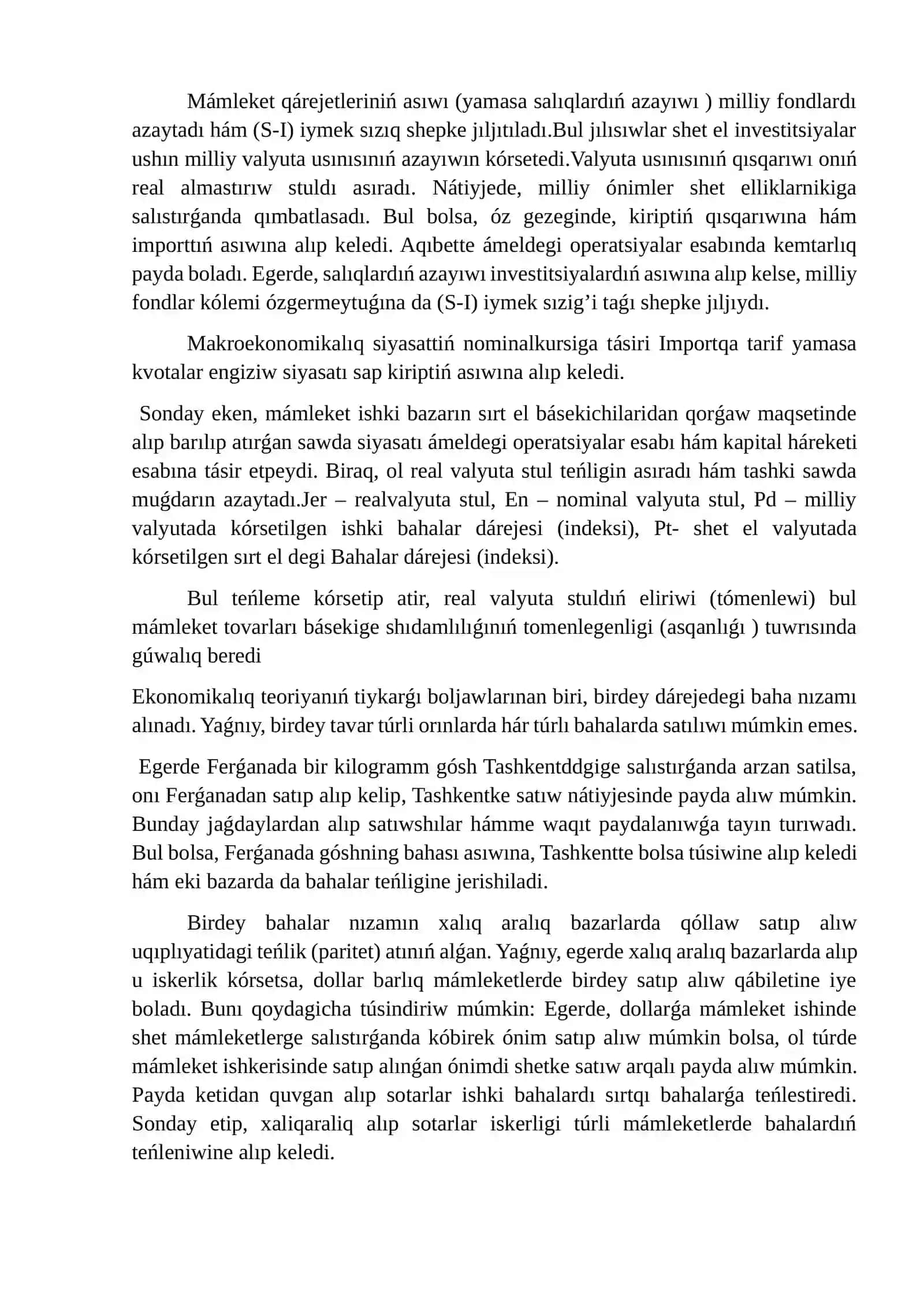 Makroekonomikalıq siyasattiñ real valyuta kursina tàsiri 3