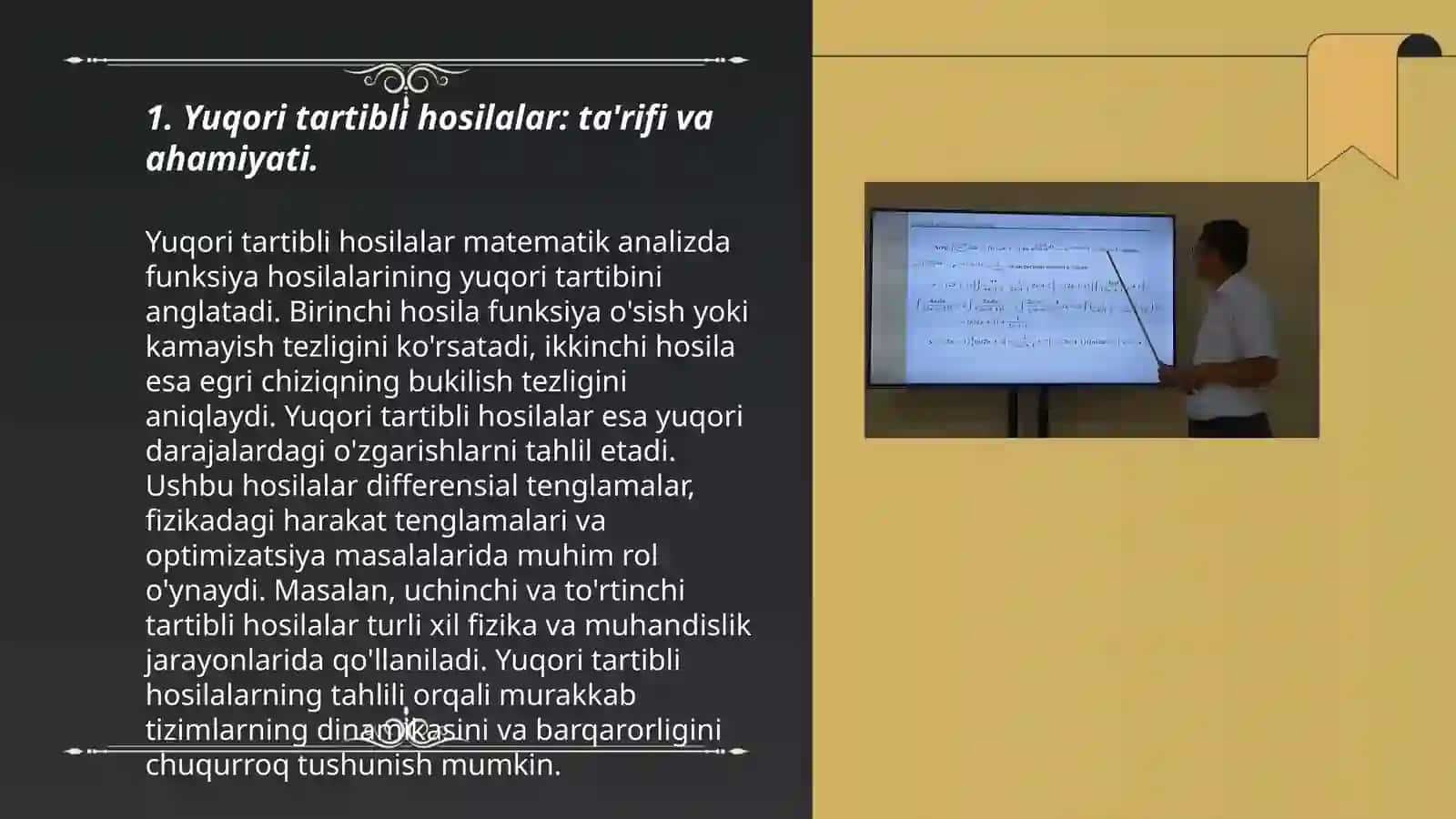 Yuqori tartibli hosilar va differensial 3