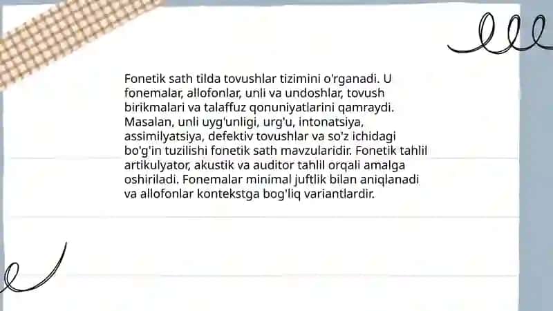 Tilning grammatik sathi 3
