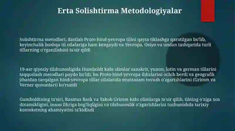 XIX asrda qiyosiy-tarixiy tilshunoslikning vujudga kelishi 3