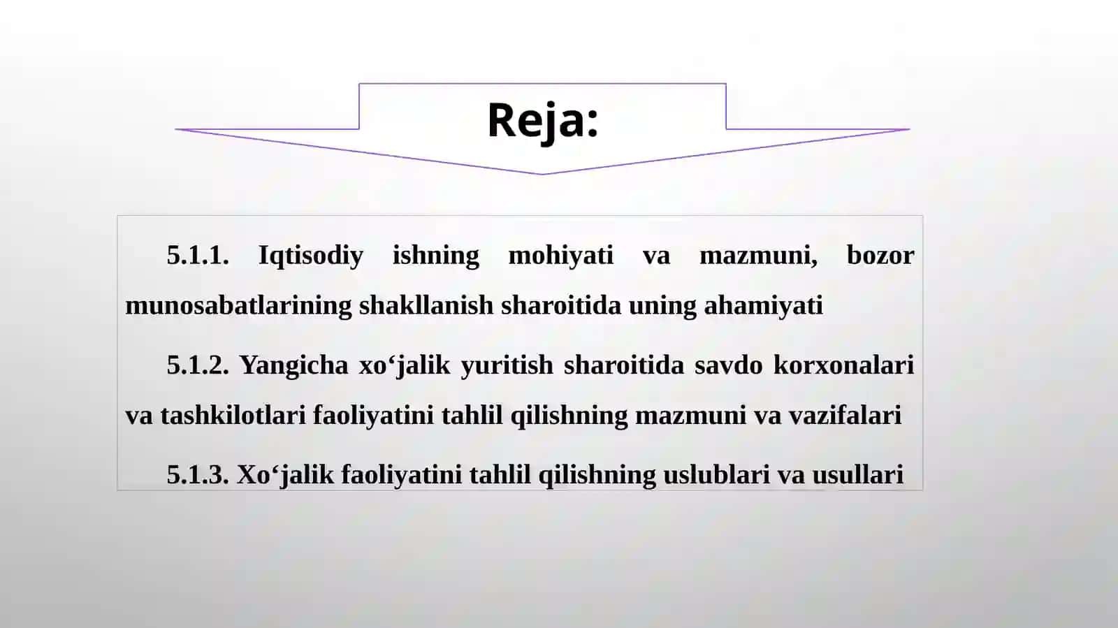 Bozor munosabatlari sharoitida xo‘jalik faoliyatini tahlil qilishning nazariy va amaliy asoslari 3
