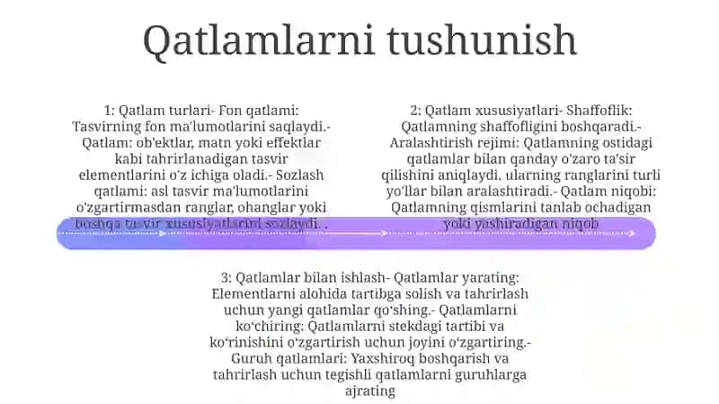 Adobe Photoshop Dasturida Qatlamlar Bilan Ishlash 3