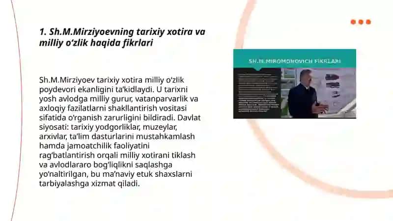 Tarixiy Xotira va Saboqlari 3