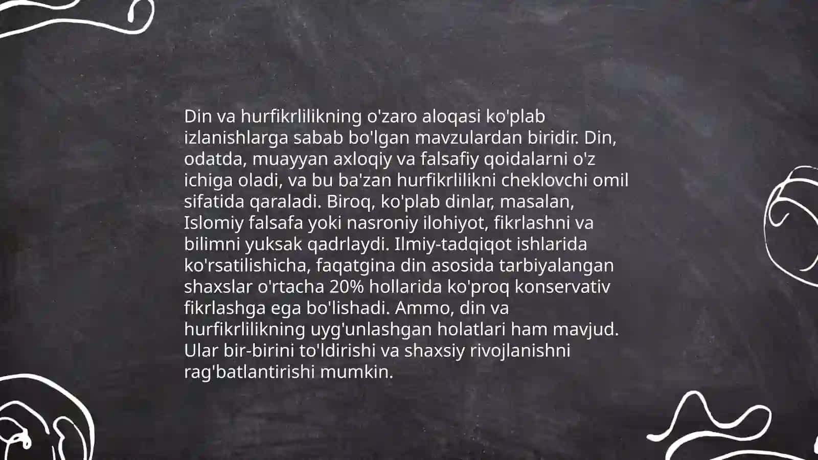Din va hurfikrlilik 3