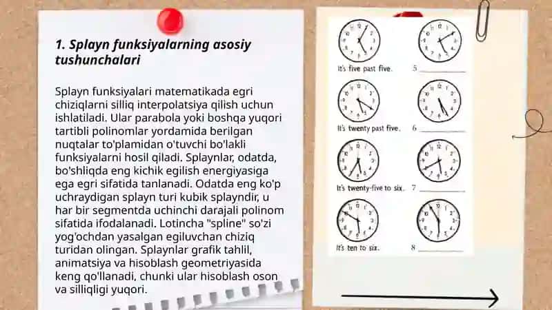Splayn funksiya bilan yaqinlashtirish 3