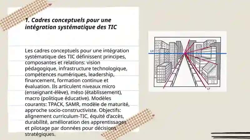 Cadres conceptuels pour une intégration systématique des TIC 3