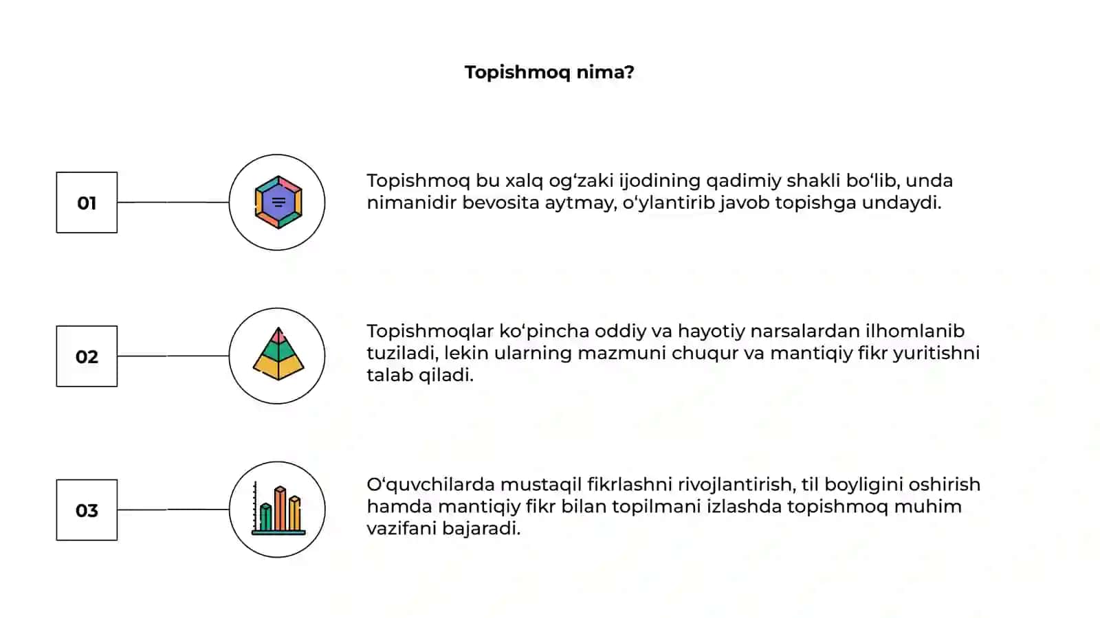 Topishmoq matni ustida ishlash 3