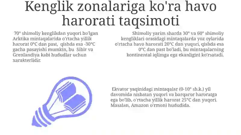 Shimoliy yarimsharda havo harorati maydonining geografik va mavsumiy xossalari 3