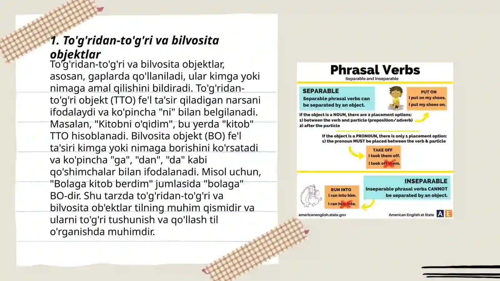 To'g'ridan-to'g'ri va bilvosita objektlar 3
