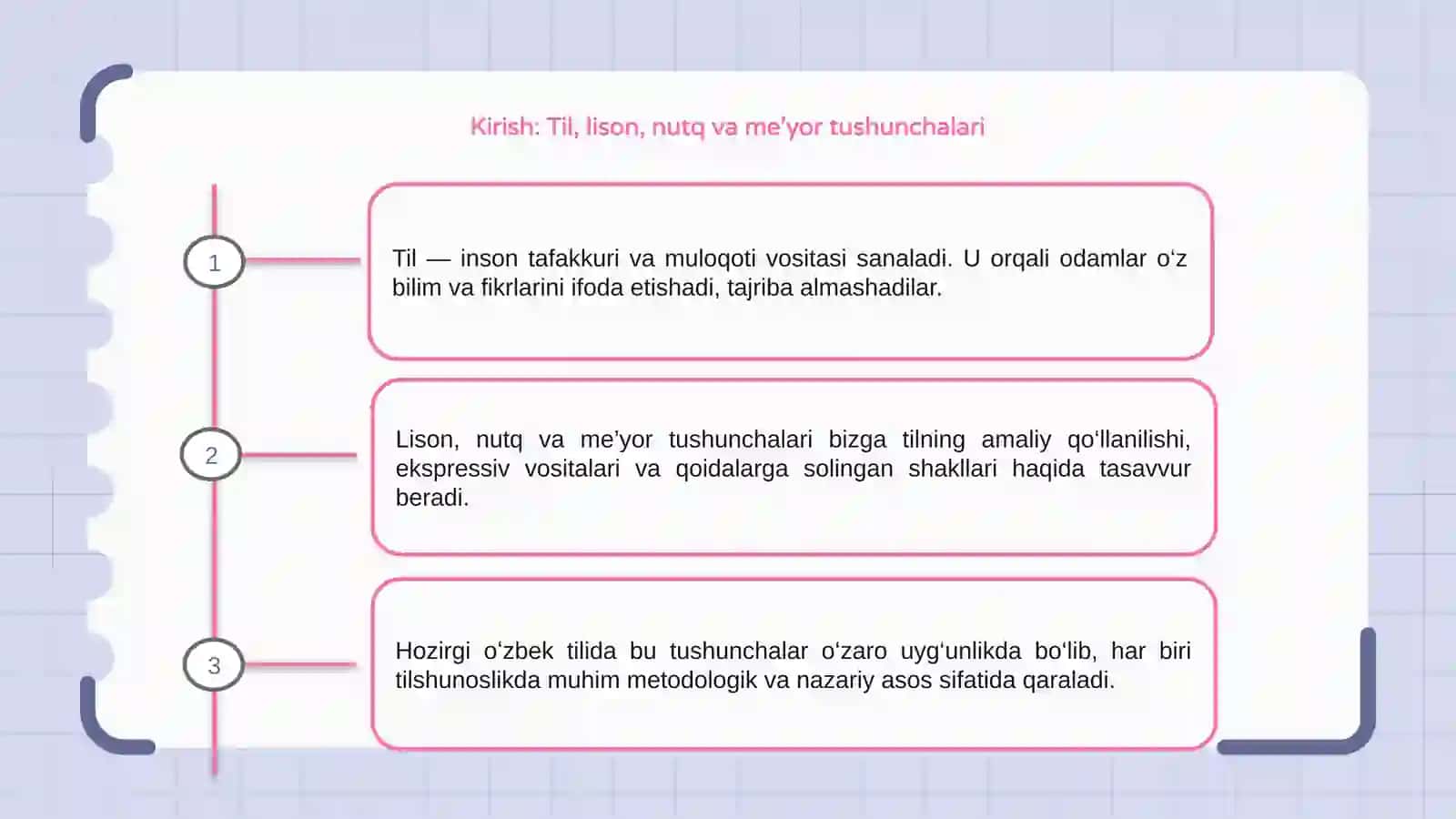 Hozirgi õzbek tilida lison,nutq va me'yor munosabati 3