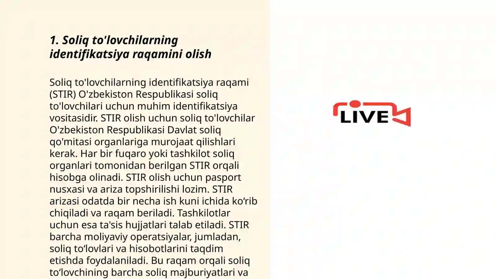 Soliq tólovchilarini va soliqga solish obyektlarini hisobga olish 3