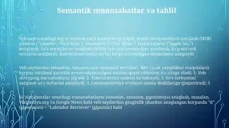 Veb-saytlar lug'ati tuzish 3