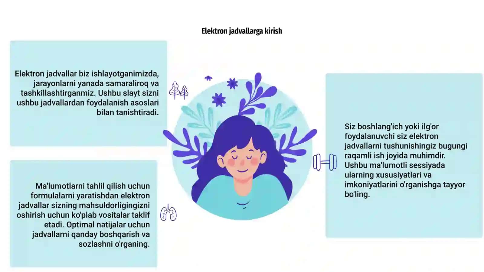 Elektron jadvallar bilan ishlash 3