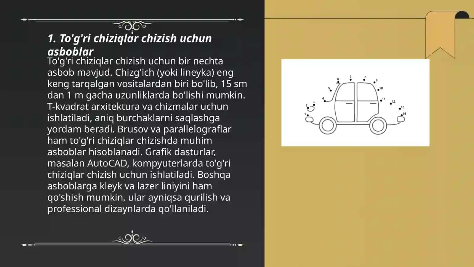 CorelDraw dasturida to‘gʻri va egri chiziqlar chizish 3