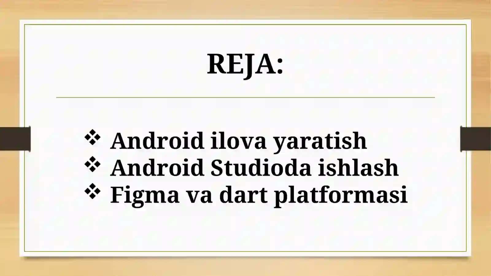 Android tizimidagi ilovalaryaratishuchunuskunalardanfoydalanish 3