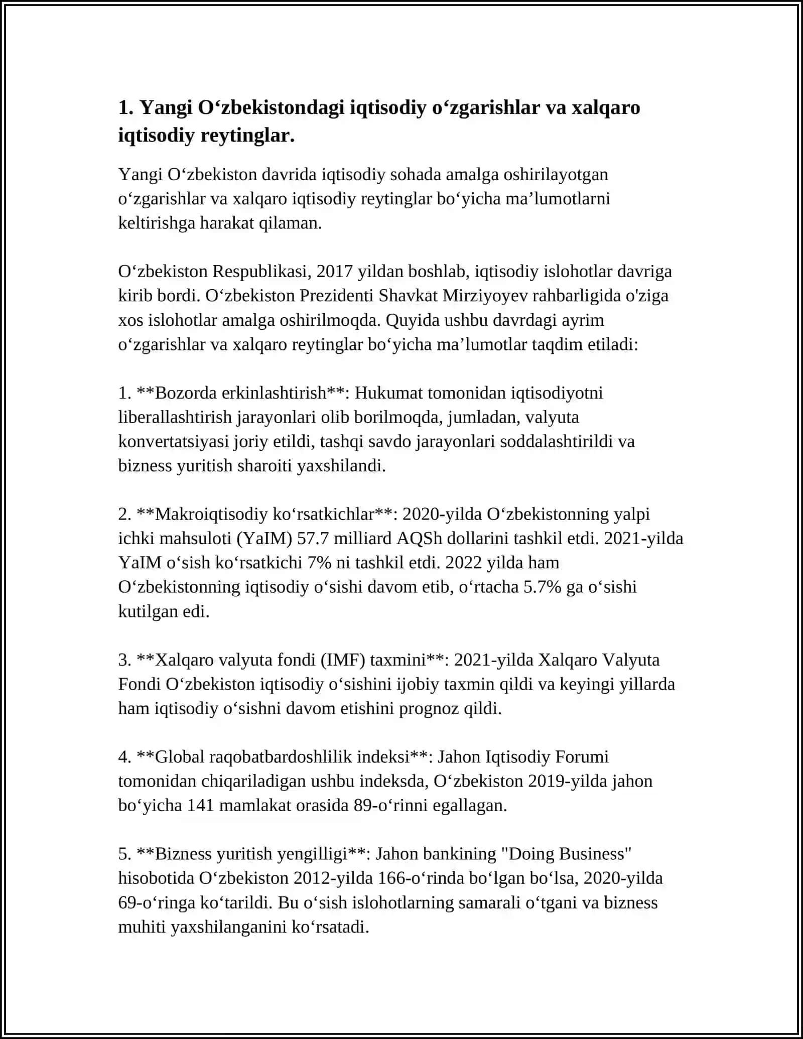 Navoiy Innovatsiya Universiteti Mustaqil Ish 3