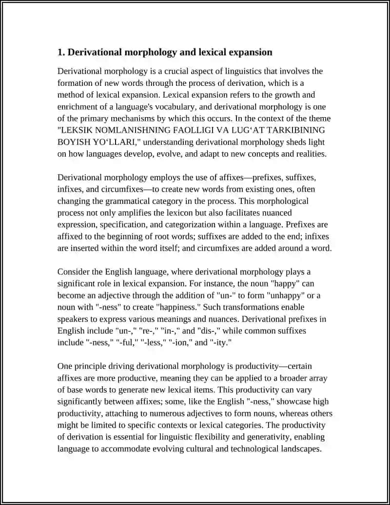LEKSIK NOMLANISHNING FAOLLIGI VA LUGʻAT TARKIBINING BOYISH YOʻLLARI 3