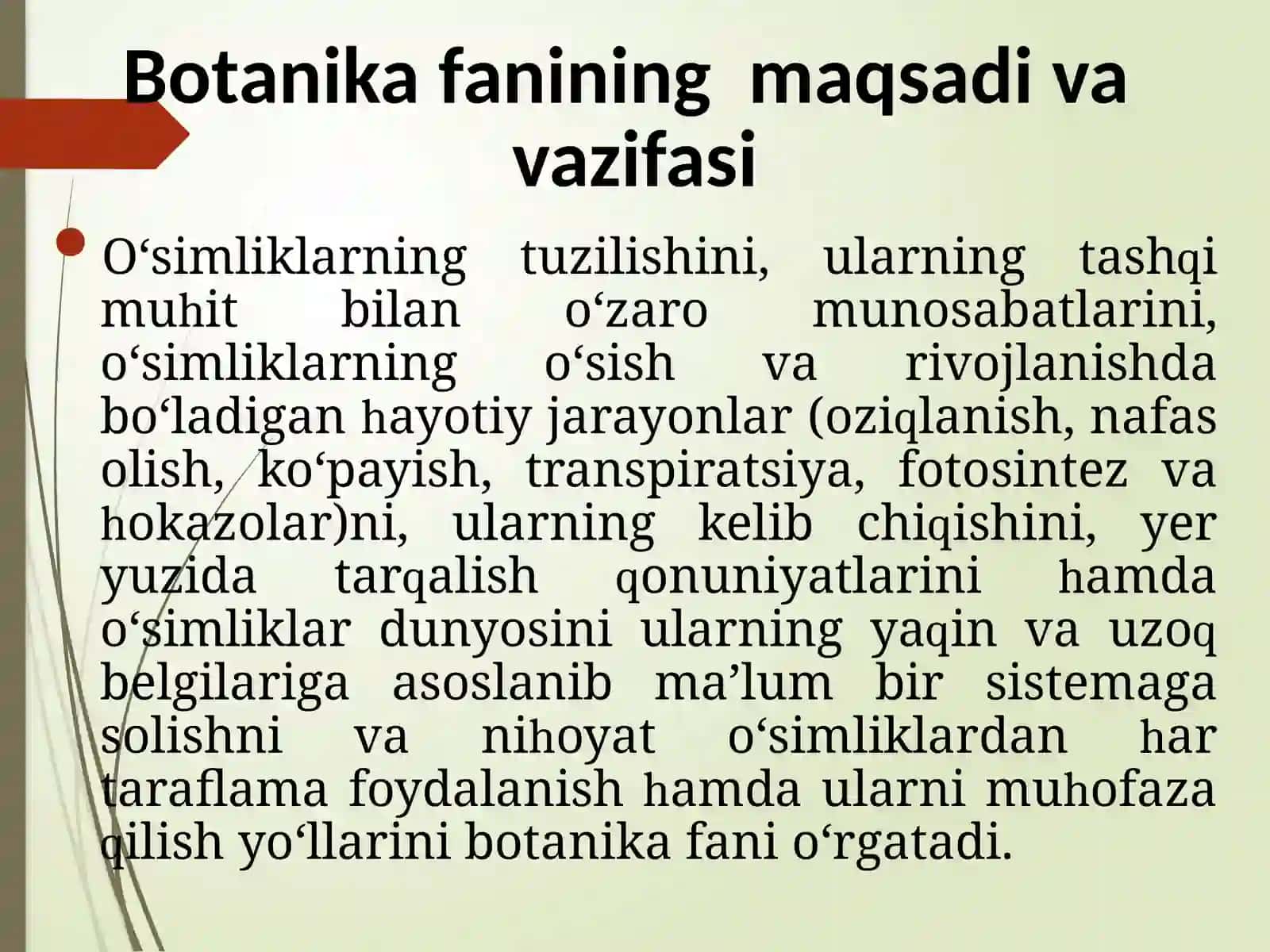 Botanika va o‘simliklar fiziologiyasi fani 3