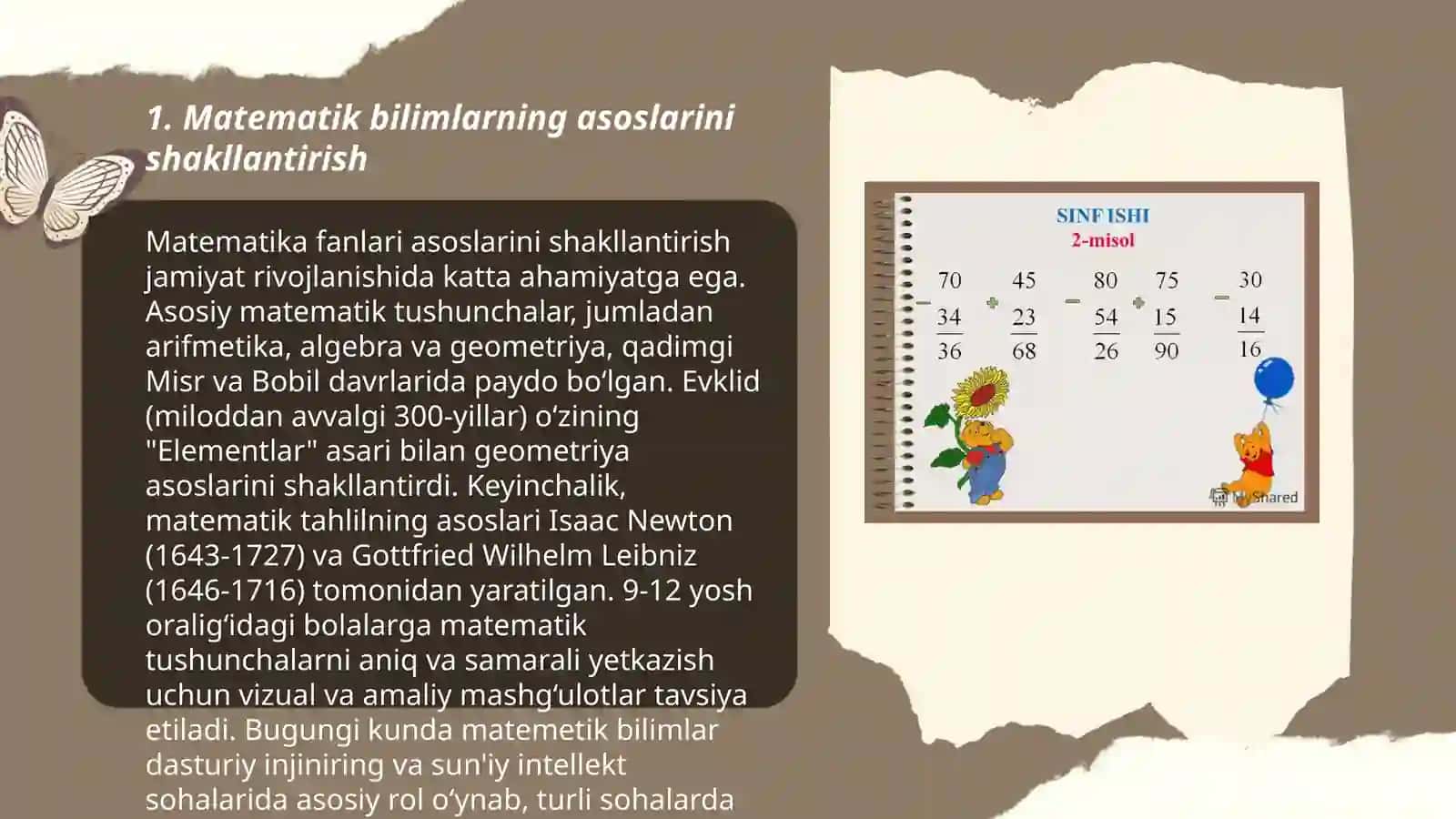 Matematika va informatika yònalishi 402-guruh talabasi Saidova Xadicha 3