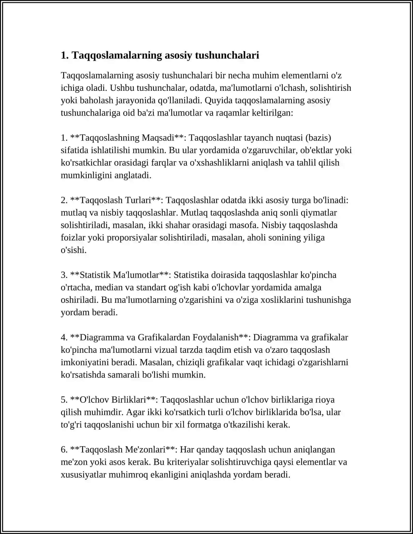 TAQQOSLAMALAR VA ULARNING XOSSALARI 3