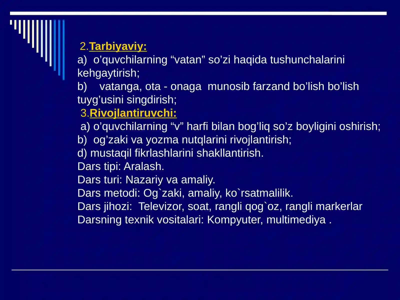 V tovushi va  V v harflari 3