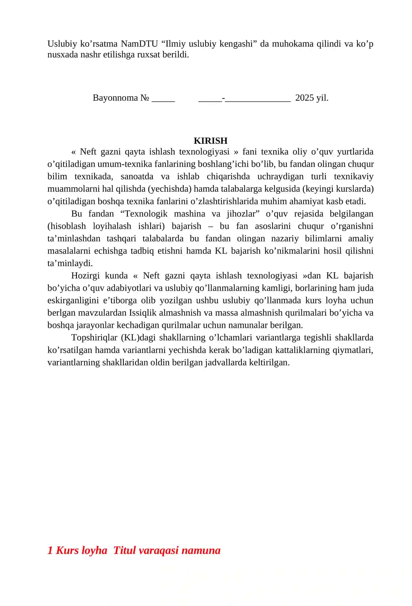 Kurs loyha ishlari bajarish uslubi 3