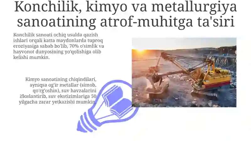 Tog‘-kon, kimyo, metallurgiya sanoati va atrof-muhit muhofazasi 3