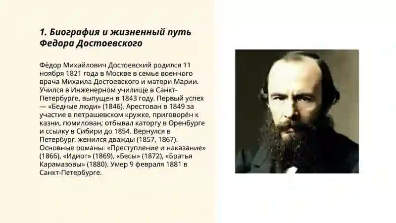 Биография и жизненный путь Федора Достоевского 3