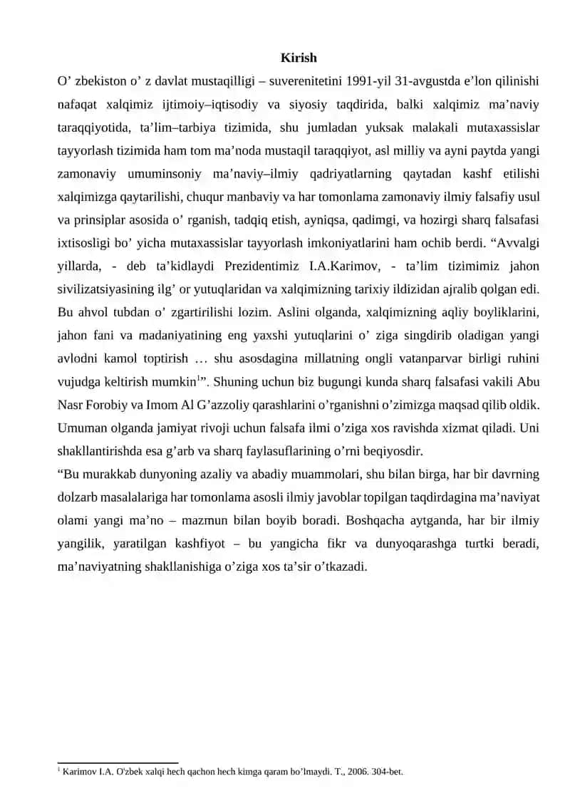 Abu Nasr Farobiy va Imom Al G’azzoliyning falsafa ilmiga oid qarashlarini qiyosiy tahlil qilish 3