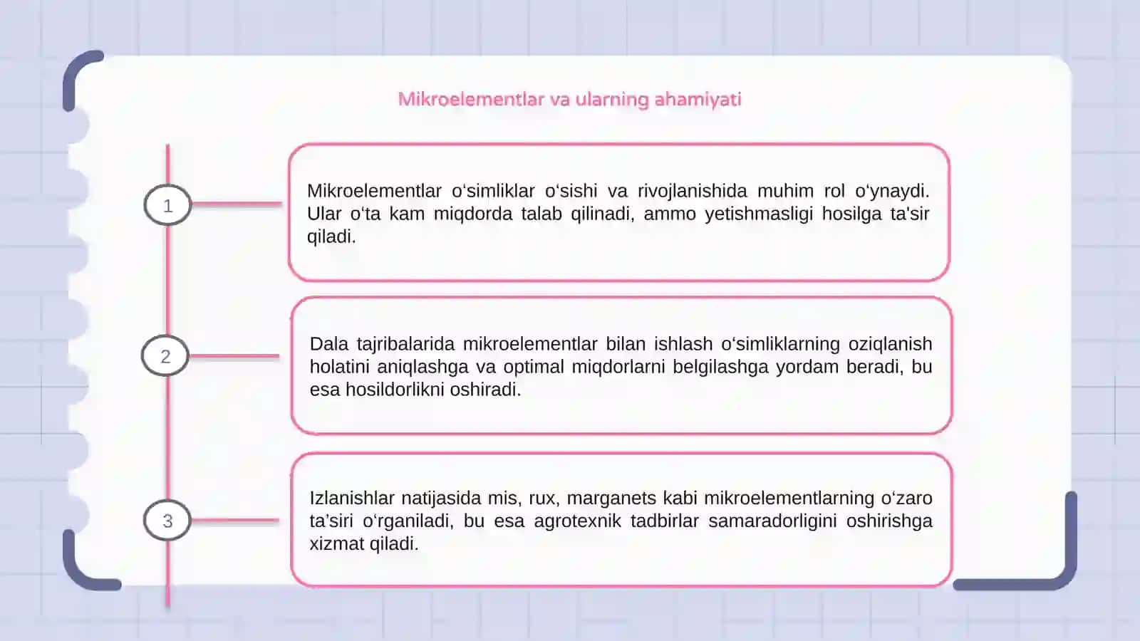Mikroelementlar bilan amalga oshiriladigan dala tajriba ishlari 3