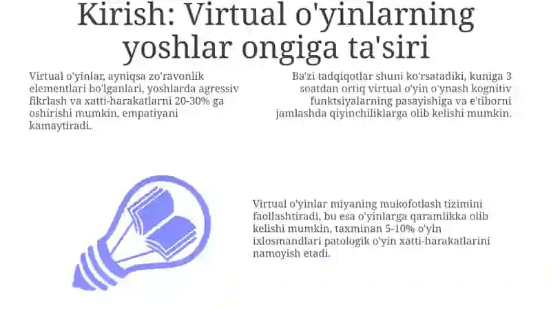 Virtual o'yinlarning yoshlar aqliga va axloqiy tarbiyasiga salbiy ta'siri 3