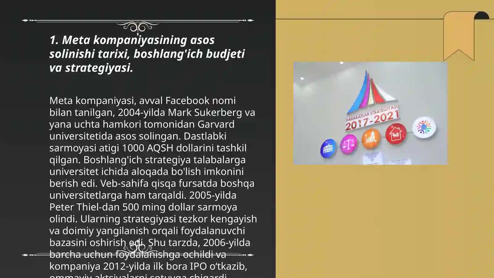 Meta kompaniyasining asos solinishi tarixi, boshlang'ich budjeti va strategiyasi 3