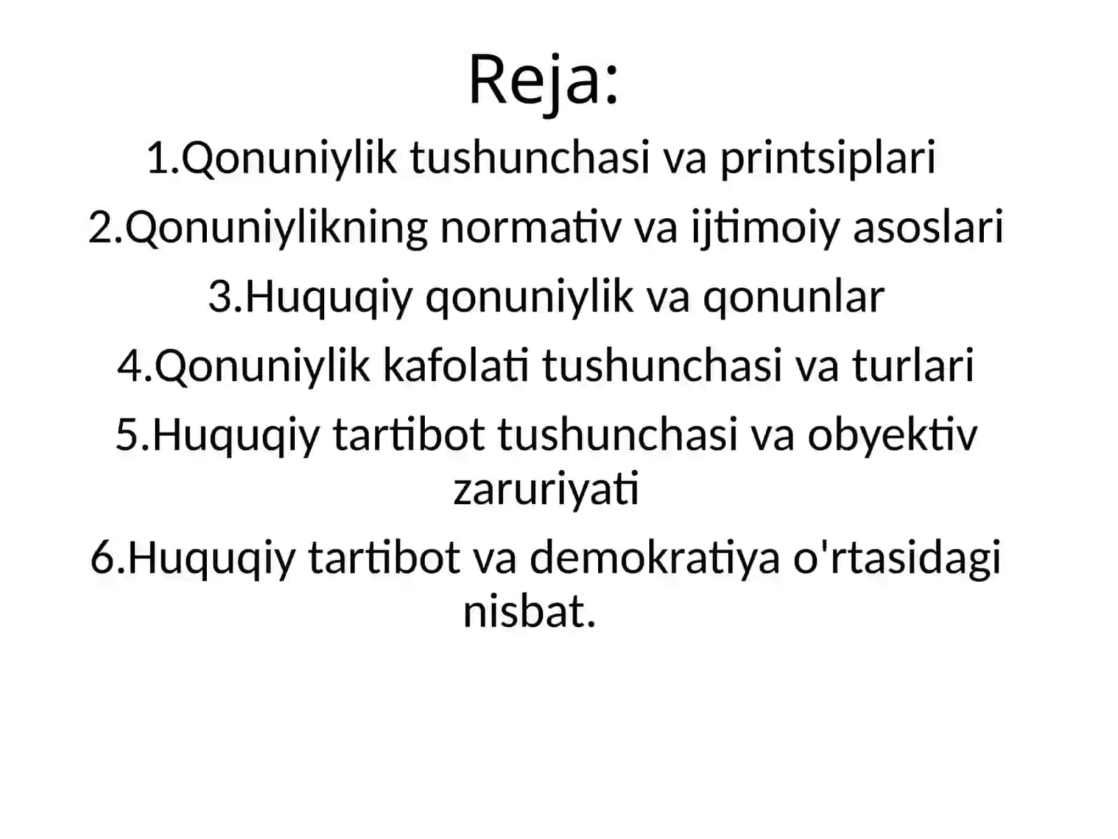 Qonuniylik va huquqiy tartibot 3