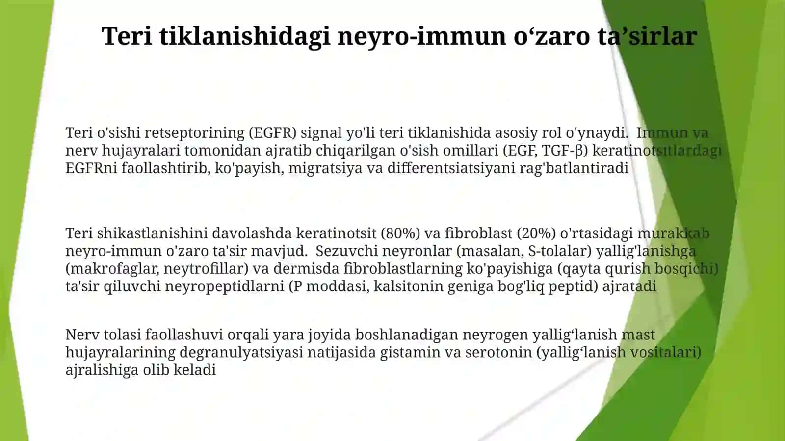 Qonhujayralarining fiziologik va reperativ regeneratsiyasi mexanizmlari 3