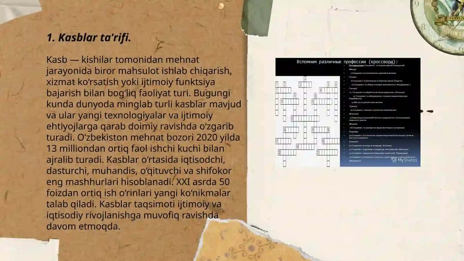 Kasblar va ularning klassifikatsiyasi 3