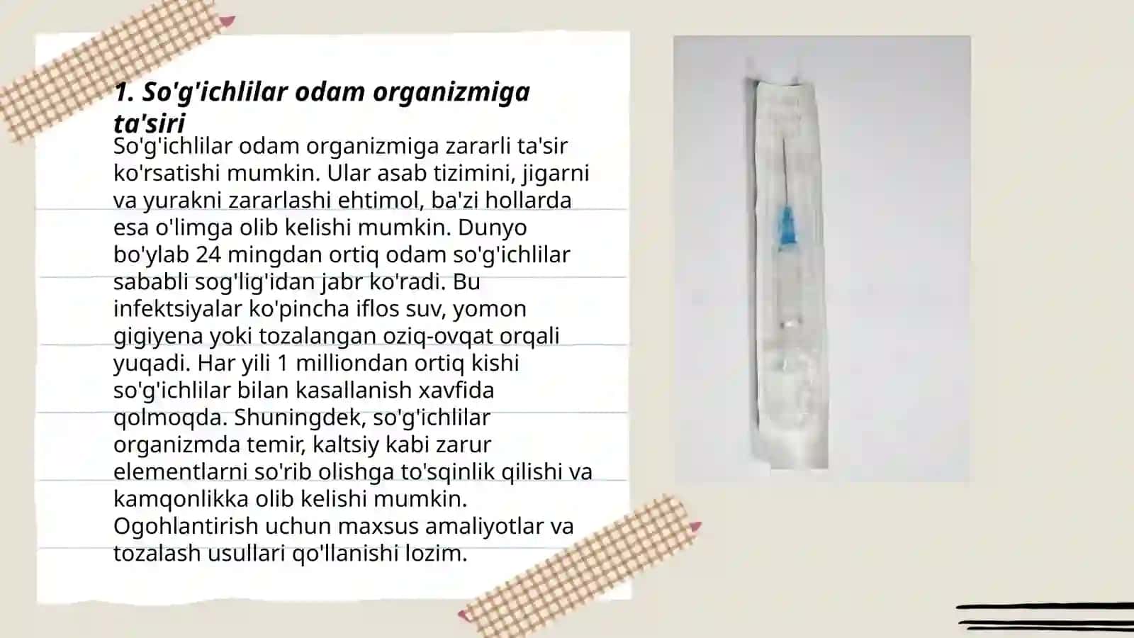 So'g'ichlilar odamparazitlari 3