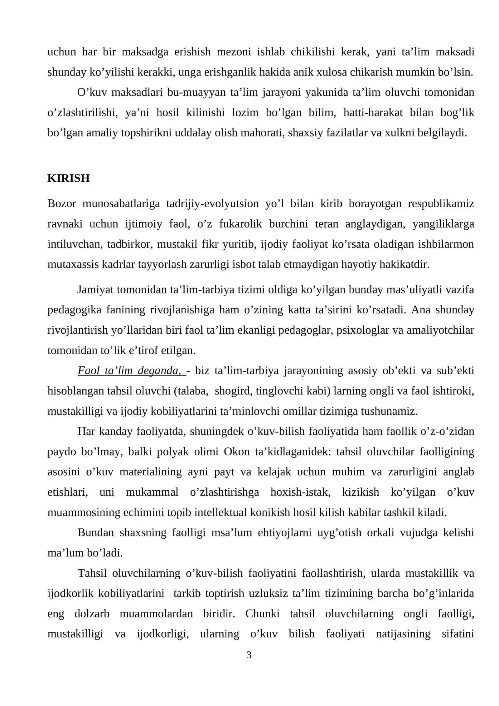 To’kimachilik materiallarining sifat ko’rsatkichlarini tanlash va sinflanishi bo’yicha dars o’tish metodikasini yaratish. 3