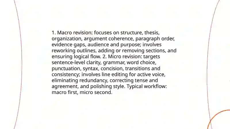 Revising and editing 3