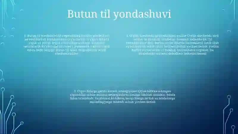 OʻQish Darslarida QoʻLlanadigan Metodlarga Tavsif 3