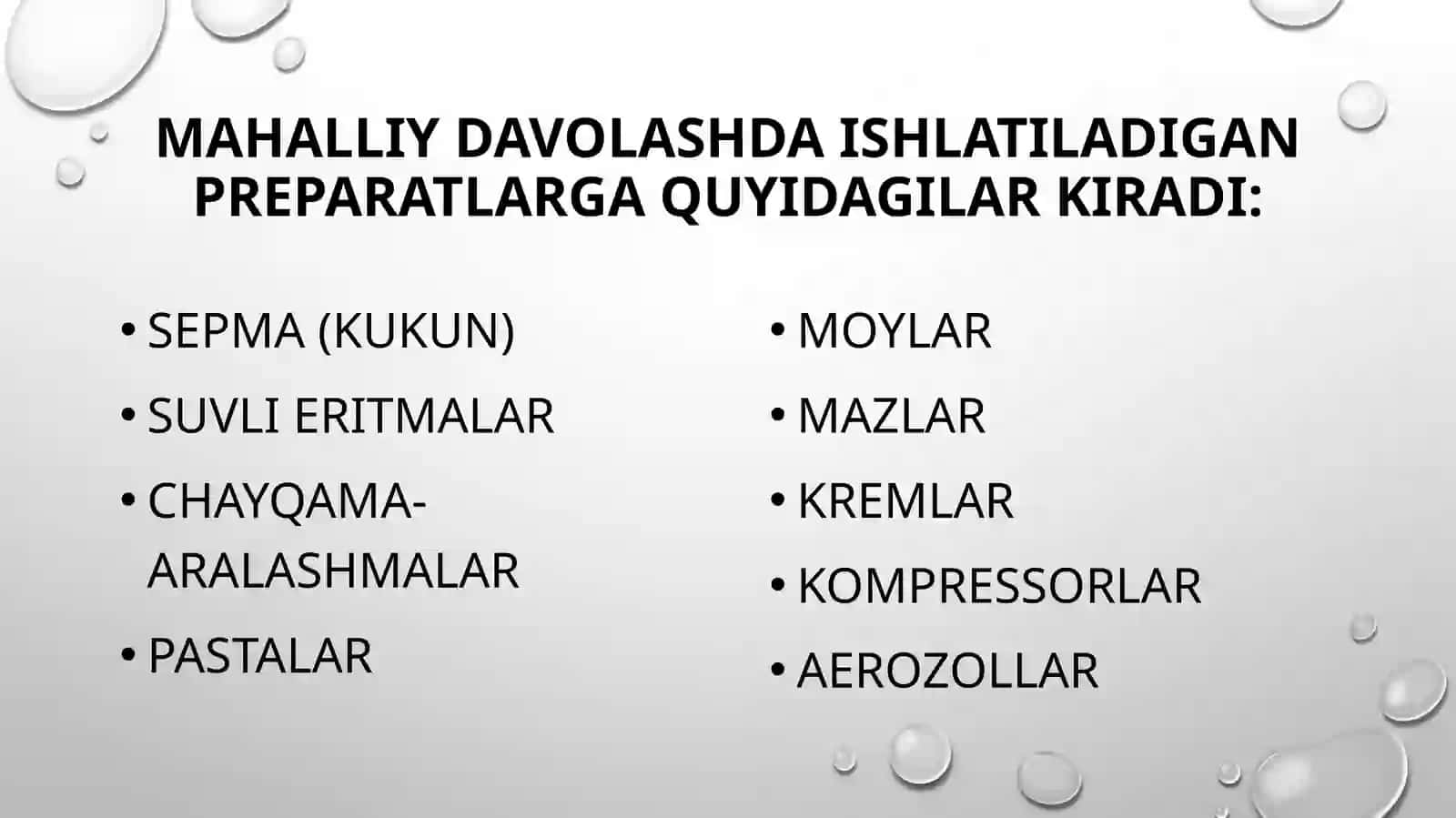 mahalliy davolash prinsiplari 3
