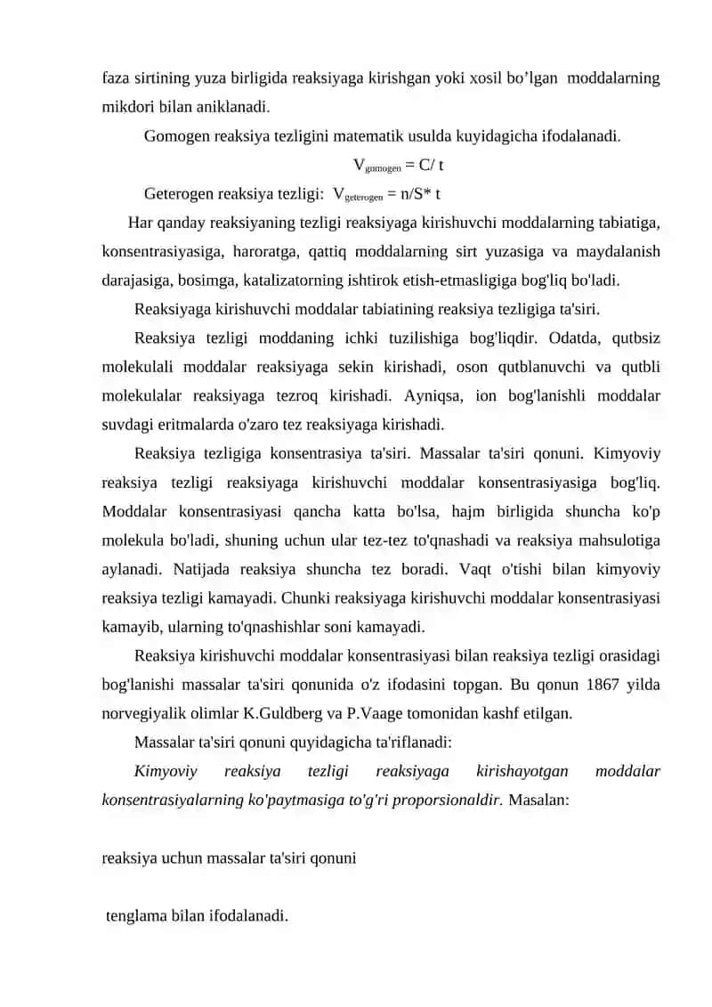 Kimyoviy kinetika va muvozanat 3
