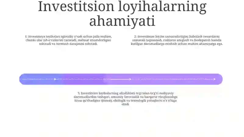 Investitsiyalari Loyihalari Samaradorligini Baholash Va Ahamiyati 3