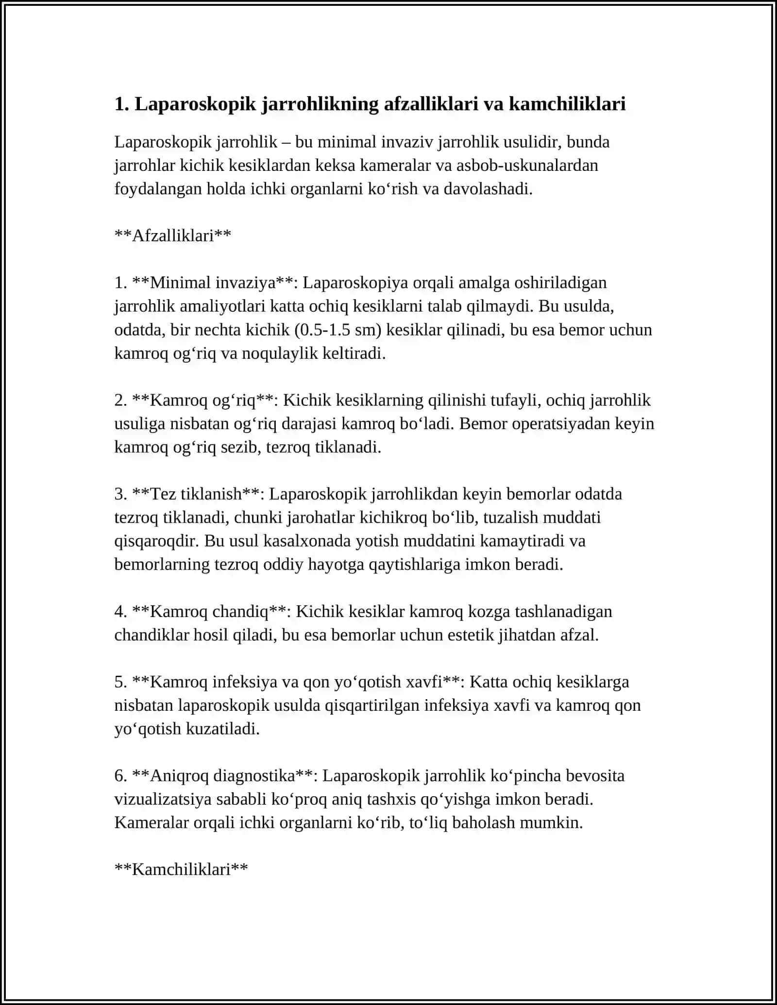 XIRURGIK GINEKOLOGIYANING ZAMONAVIY MUAMMOLARI VA YECHIMLARI 3