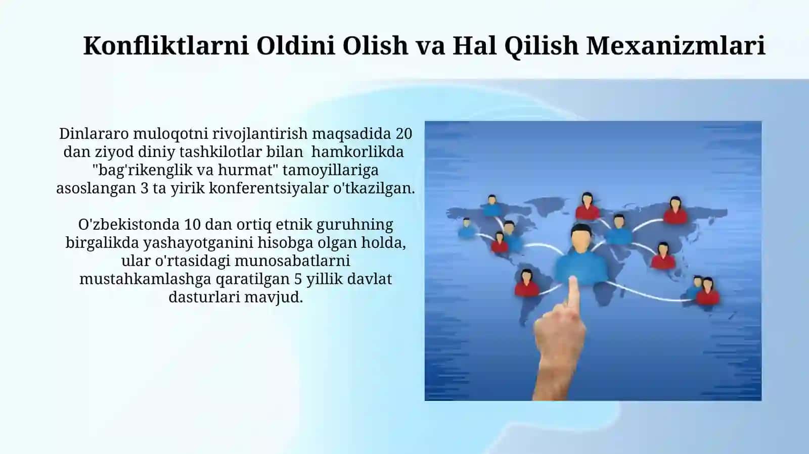 Jamiyat hayotida urf-odatlar,millatlararo va dinlararo munosabatlarning o'rni 3