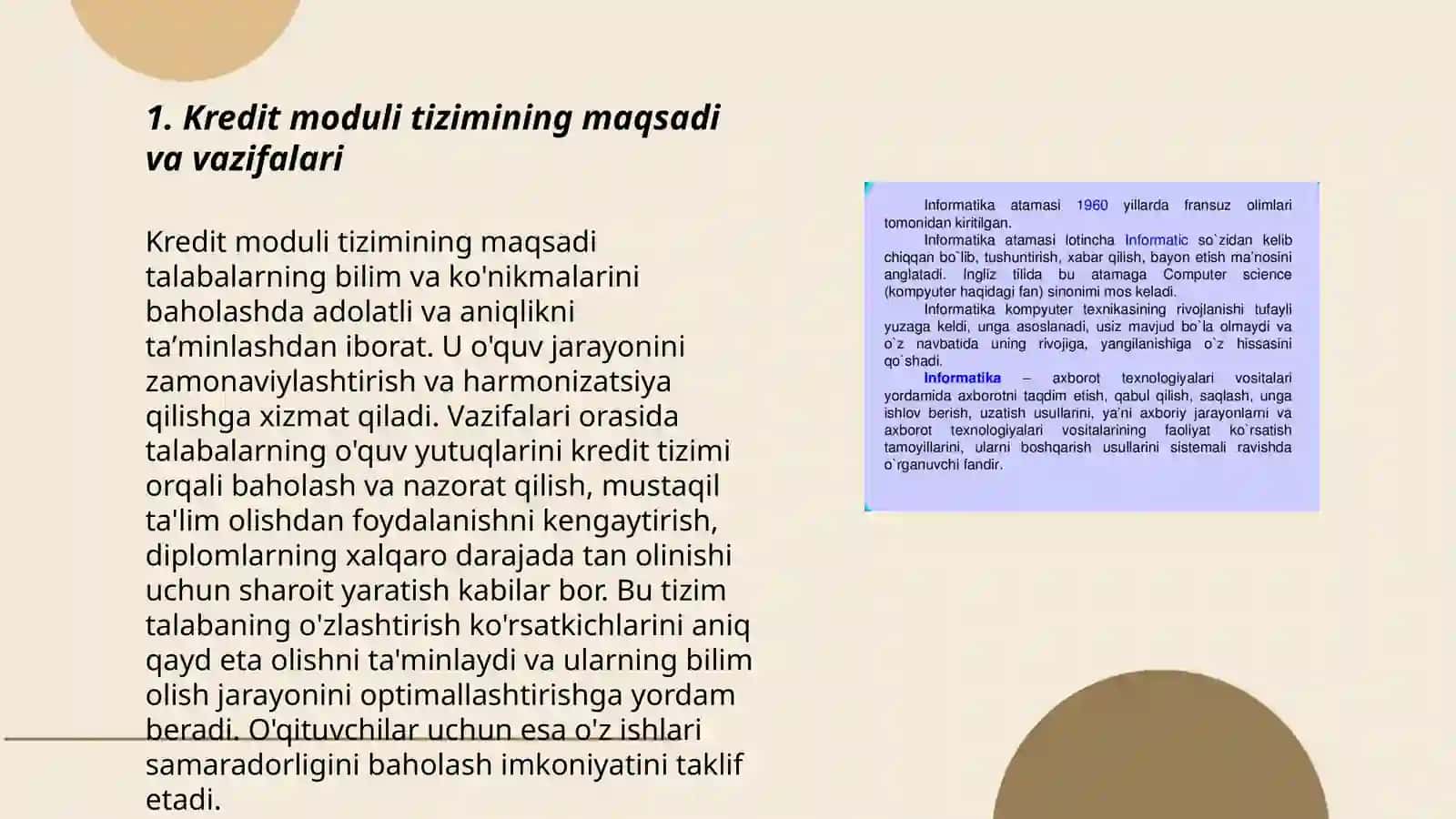 Kredit modul tizimi haqida tushuncha 3