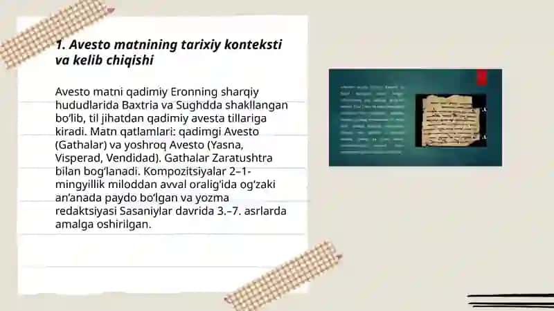 Avesto asarning tahlili 3