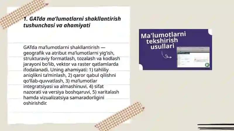 GATda ma’lumotlarni shakllantirish 3