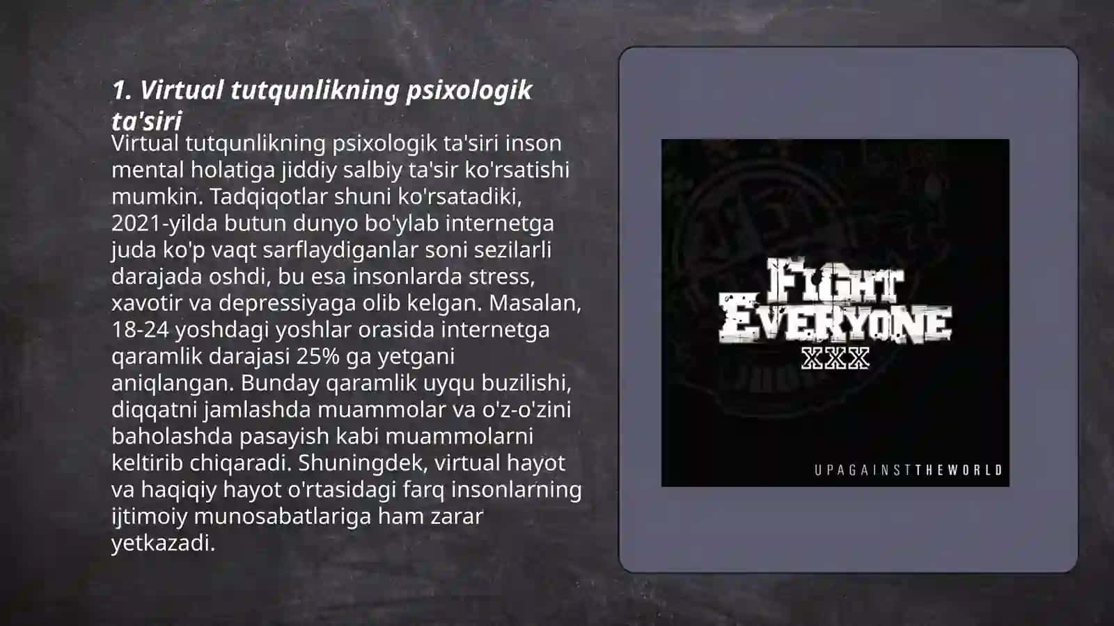 Virtual tutqunlikka qarshi kurash 3