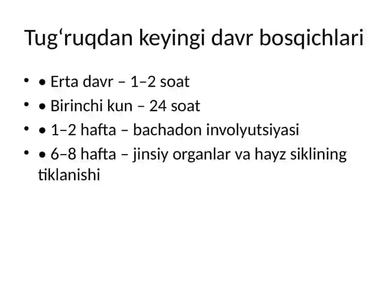 Fiziologik tug‘ruqdan keyingi davr va emizish tamoyillari 3