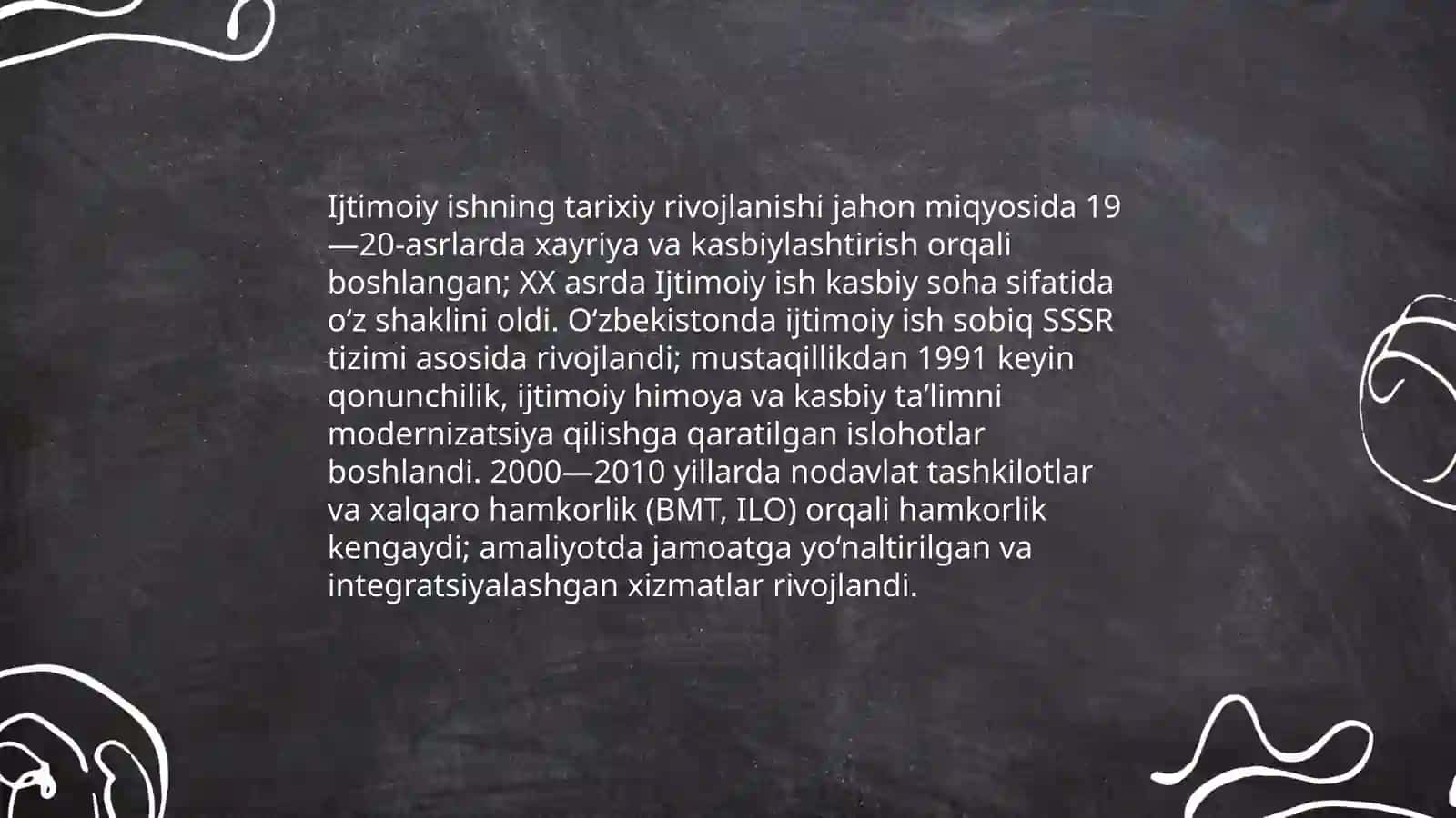 Oʻzbekistonda jahonda ijtimoiy ish oʻrini va roʻli 3